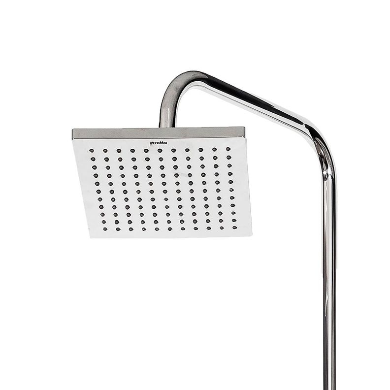 Plato Ducha Cuadrado de 20 cm Cromo-4