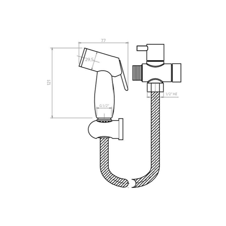 Juego de Ducha Bidet Vitelli-5