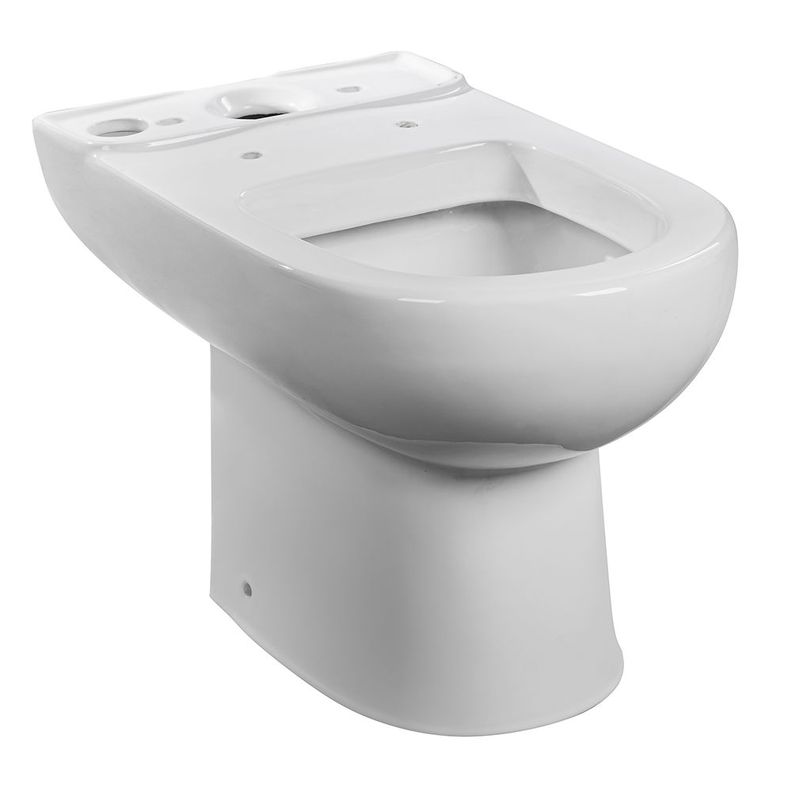 Taza WC Atos Vertical con asiento, fijaciones y Manguito Excéntrico 90 mm.-1