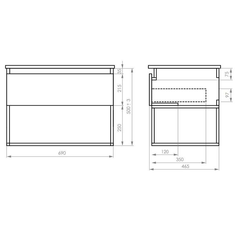 Mueble Méle 80x46 cm-3