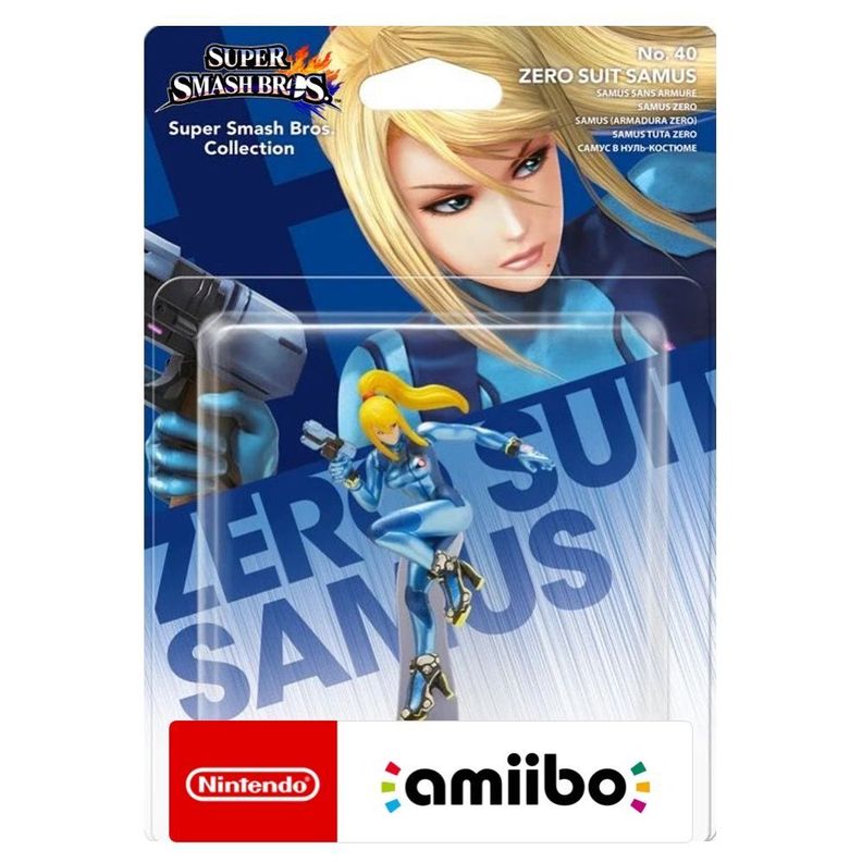 Amiibo Zero Suit Samus Super Smash Bros Nintendo-0