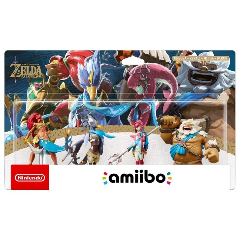 Amiibo Urbosa, Revali, Mipha, Daruk - Zelda Breath Of The Wild-0