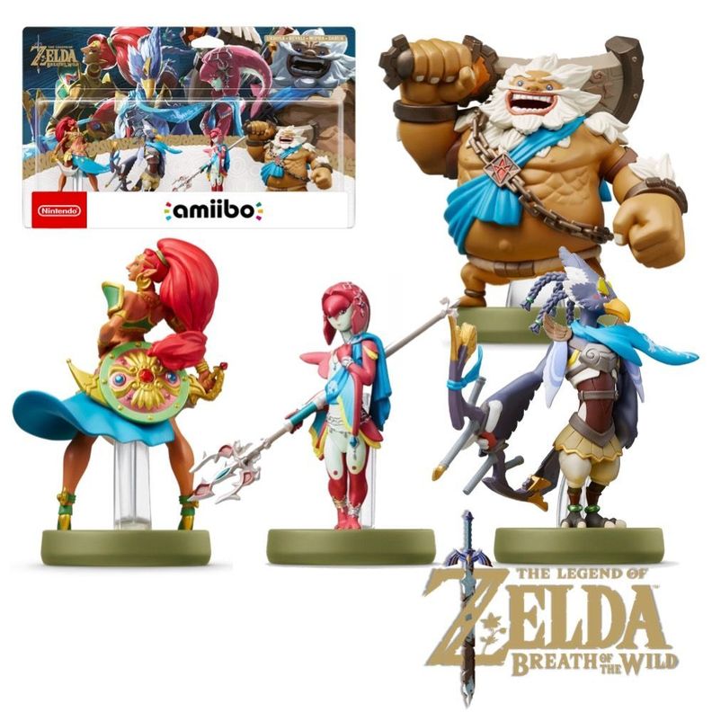 Amiibo Urbosa, Revali, Mipha, Daruk - Zelda Breath Of The Wild-2