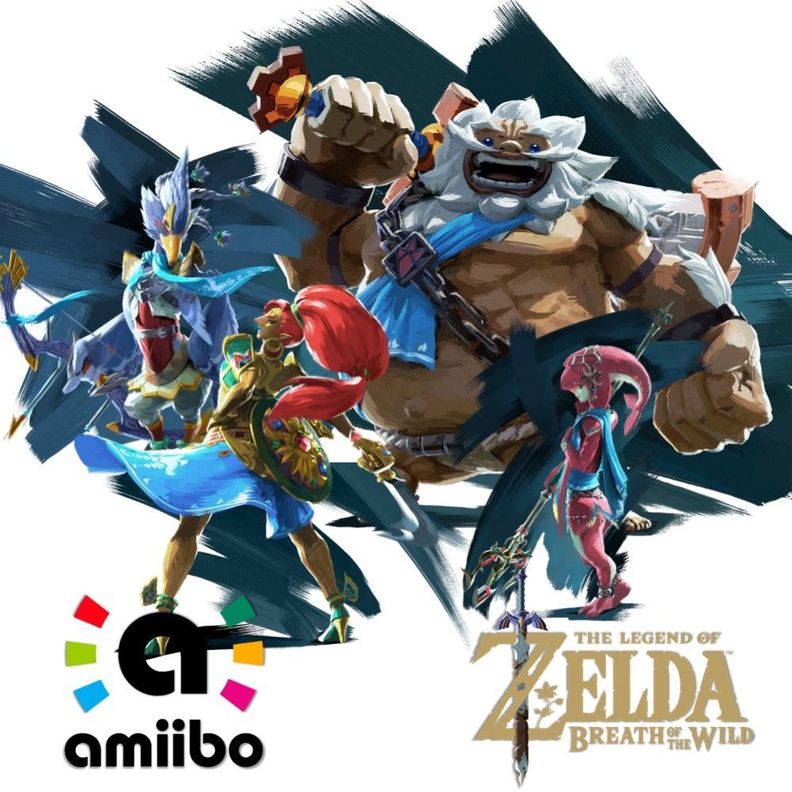 Amiibo Urbosa, Revali, Mipha, Daruk - Zelda Breath Of The Wild-3