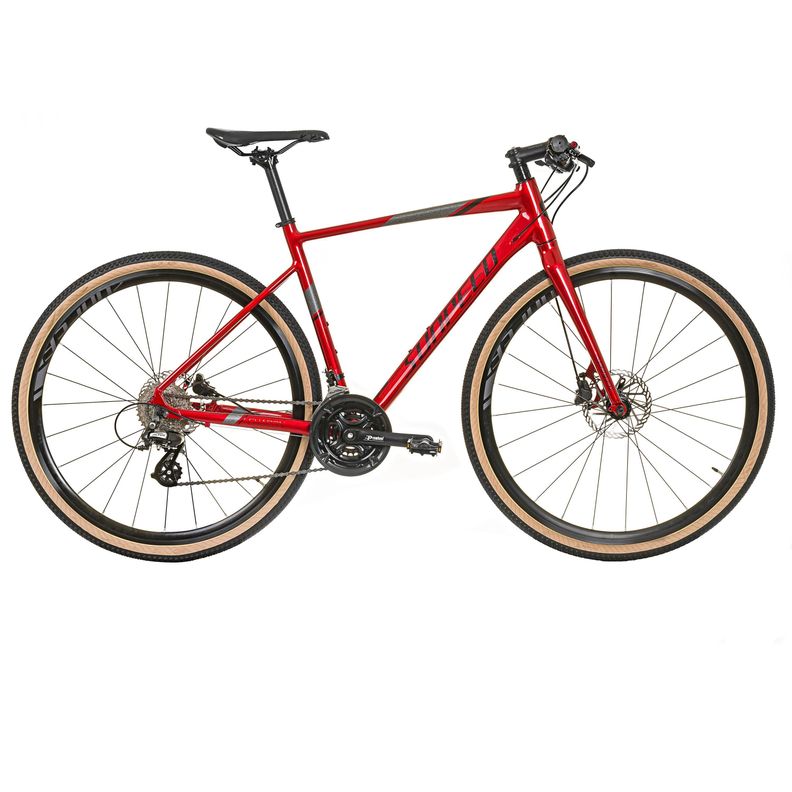 Bicicleta Sunpeed Charon Híbrida roja-0