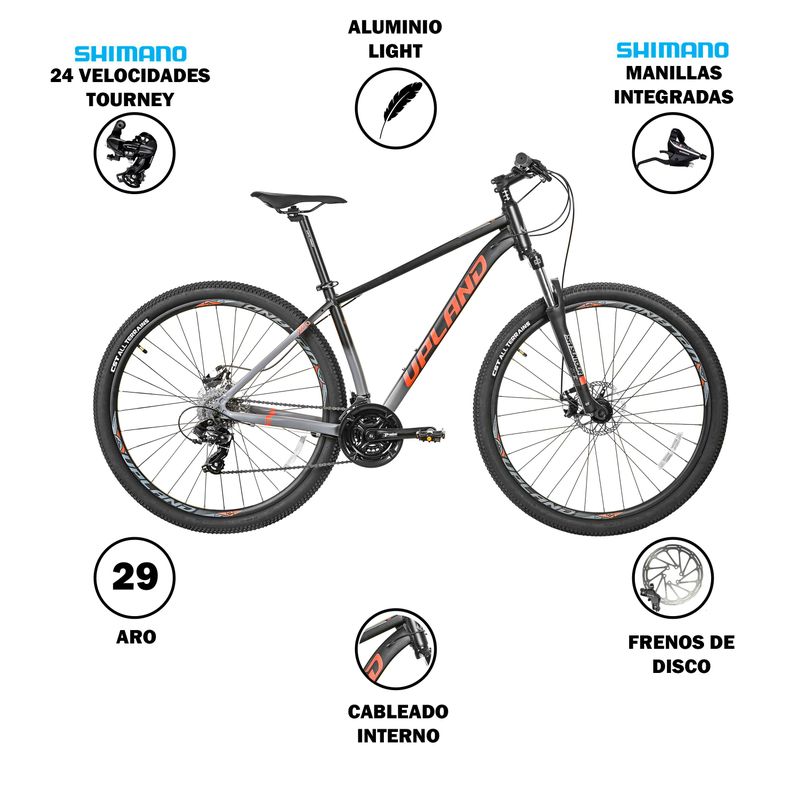 Bicicleta Upland X90 29 negra-1