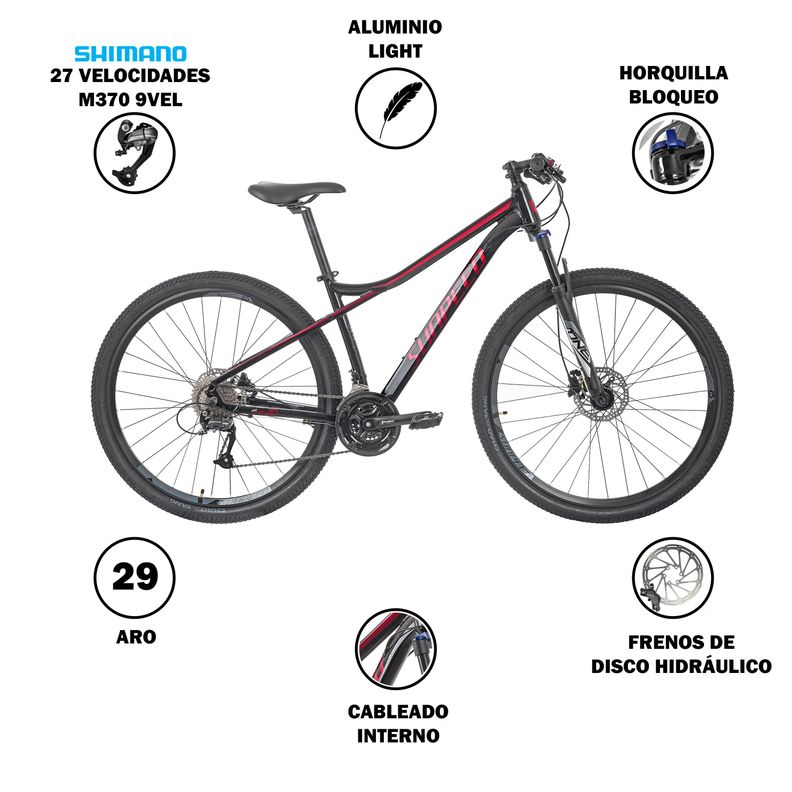 Bicicleta Sunpeed One Aro 29 Negra-1