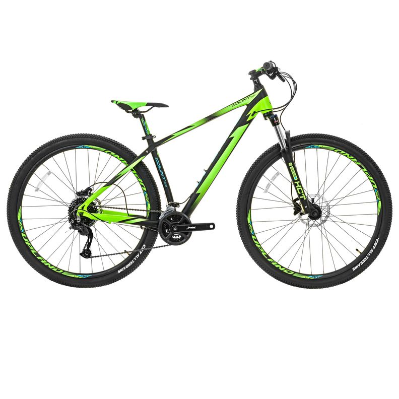 Bicicleta Upland count 200 29 Negra verde Verde Fluor 17,5