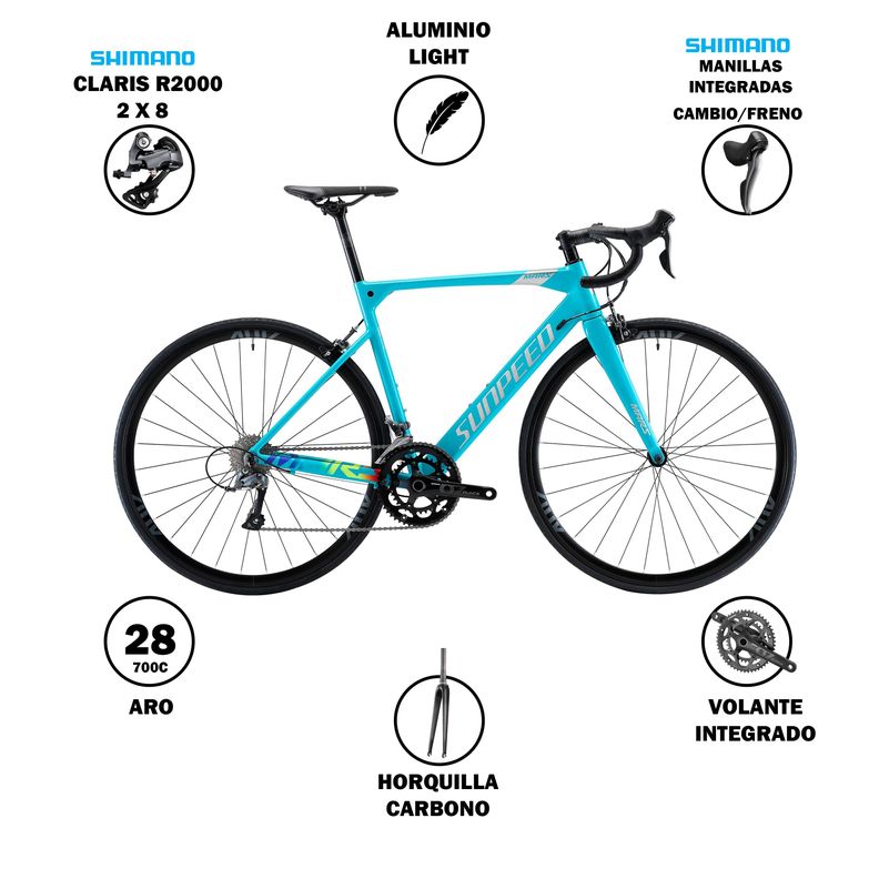 Bicicleta Sunpeed MARS celeste-1