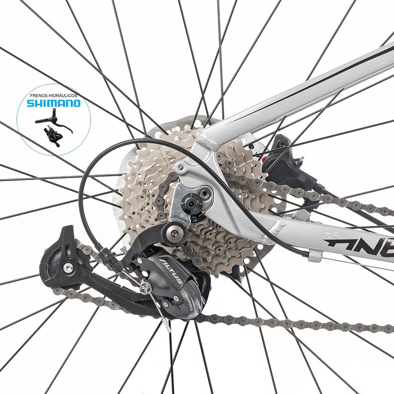 Sunpeed One Shimano MT200 Silver -3