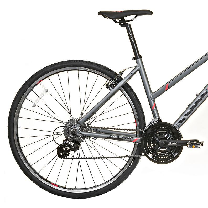 Bicicleta Upland Hibrida L380 Mujer gris-3