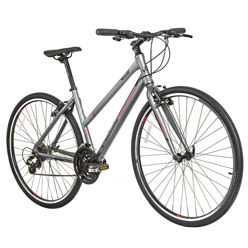 Bicicleta Upland Hibrida L380 Mujer gris-1