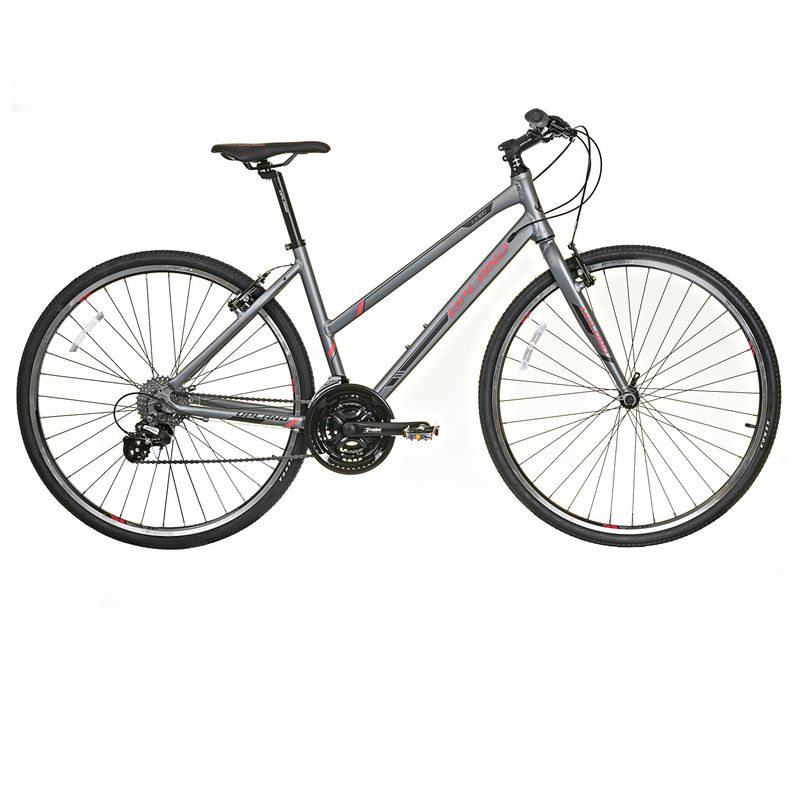 Bicicleta Upland Hibrida L380 Mujer gris-0