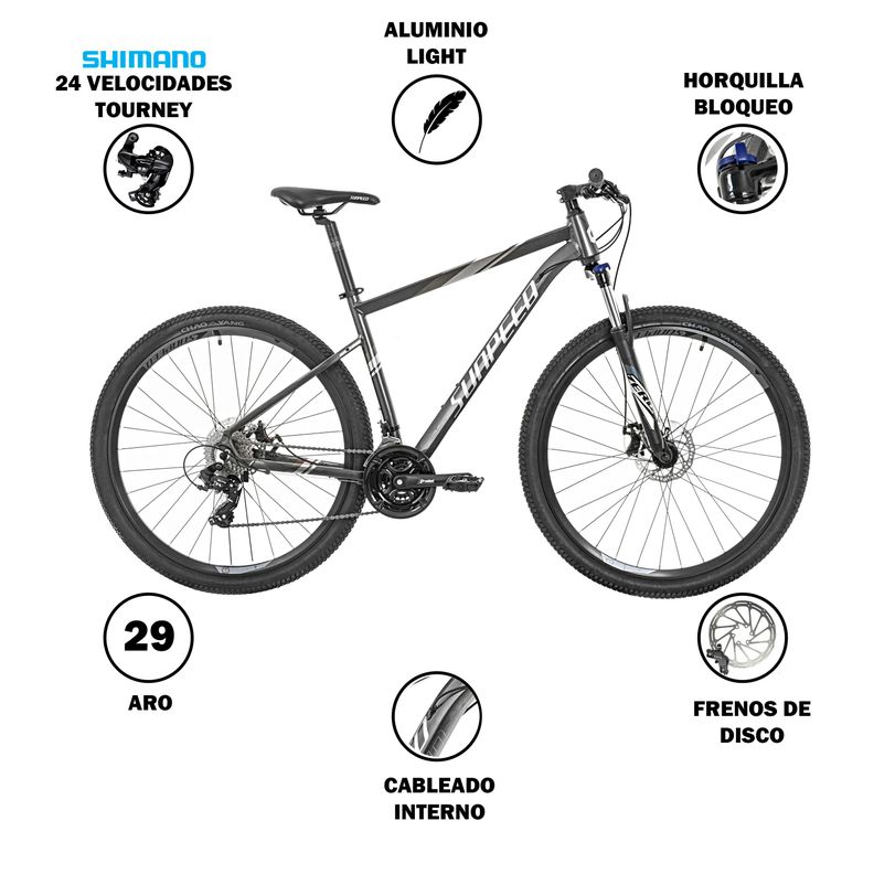 Bicicleta Sunpeed Zero Aro 29 grafito-1
