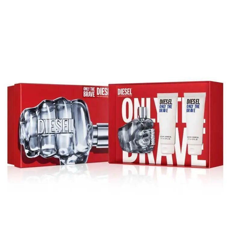 Diesel Only The Brave 125 ml Edt + Gel de ducha 2 x75 ml Set de Regalo-0