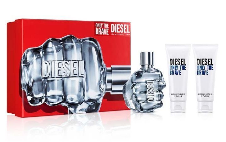 Diesel Only The Brave 125 ml Edt + Gel de ducha 2 x75 ml Set de Regalo-1