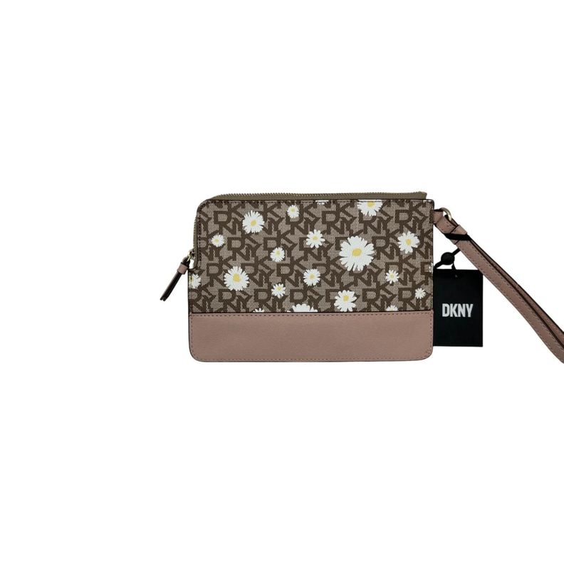 DKNY Cartera de mano diseño margaritas-1