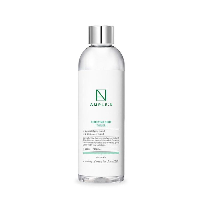 Tonico Facial Astringente AMPLEN AHA y PHA 600ml Blanco