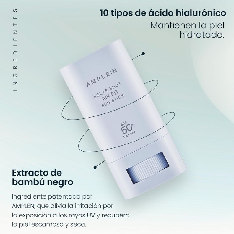Protector Solar Ligero en Barra SPF 50+ PA++++ AMPLEN 20grs. Air Fit-3