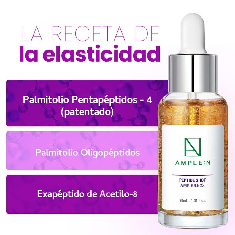 Sérum Facial Antiedad  AMPLEN Péptidos 30ml-3