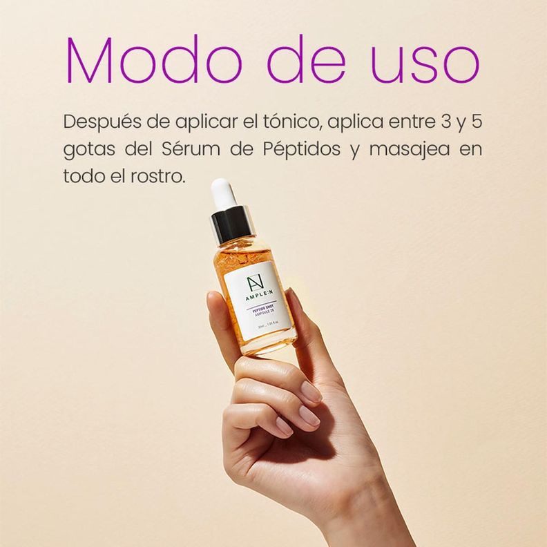 Sérum Facial Antiedad  AMPLEN Péptidos 30ml-6
