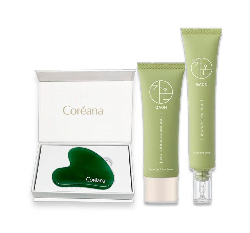 Pack GAON Crema + Sérum + Masajeador Facial Guasha-1