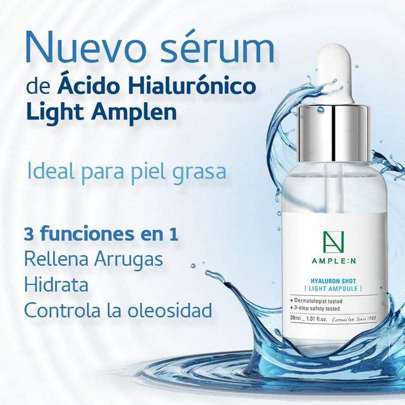 Sérum Facial Ultra Fluido Antiedad AMPLEN Ácido Hialurónico 30ml-1