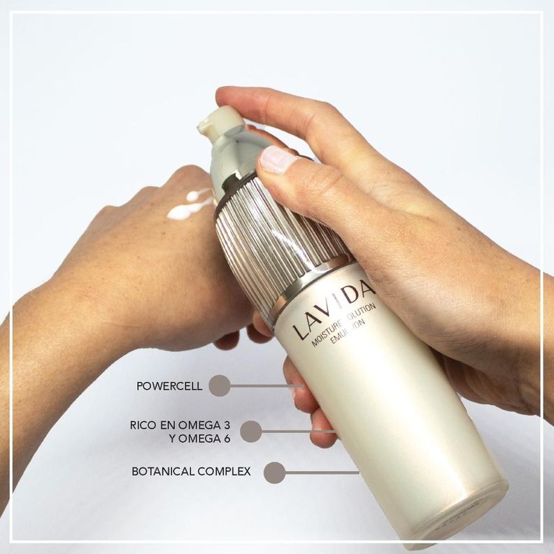 Crema Facial Fluida Hidratante Antiedad LAVIDA Powercell 120ml-3