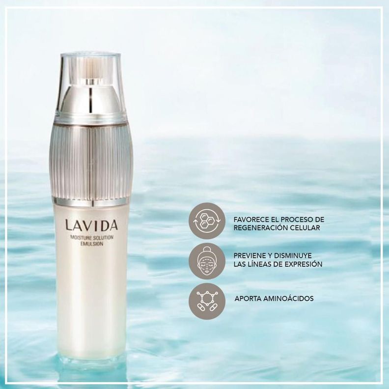 Crema Facial Fluida Hidratante Antiedad LAVIDA Powercell 120ml-4