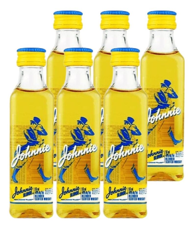 JOHNNIE W. BLONDE 0.50 ML MINIATURA PACK 6-0