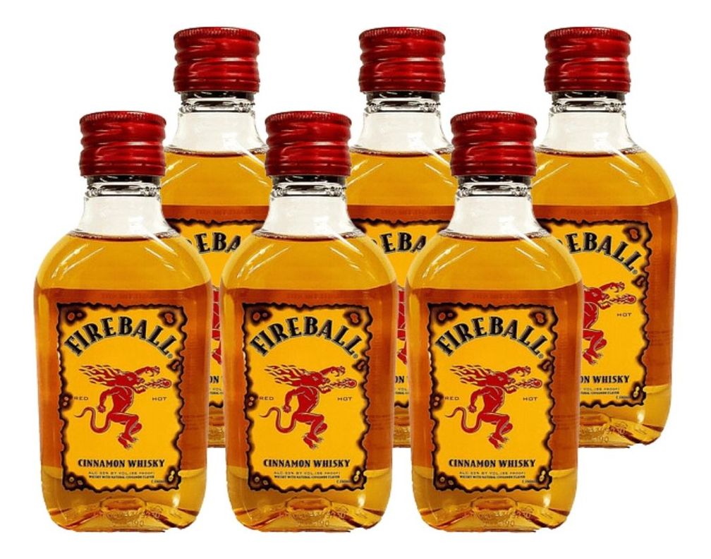 WHISKY FIREBALL CINNAMON PETACA 200 ML PACK 6-0