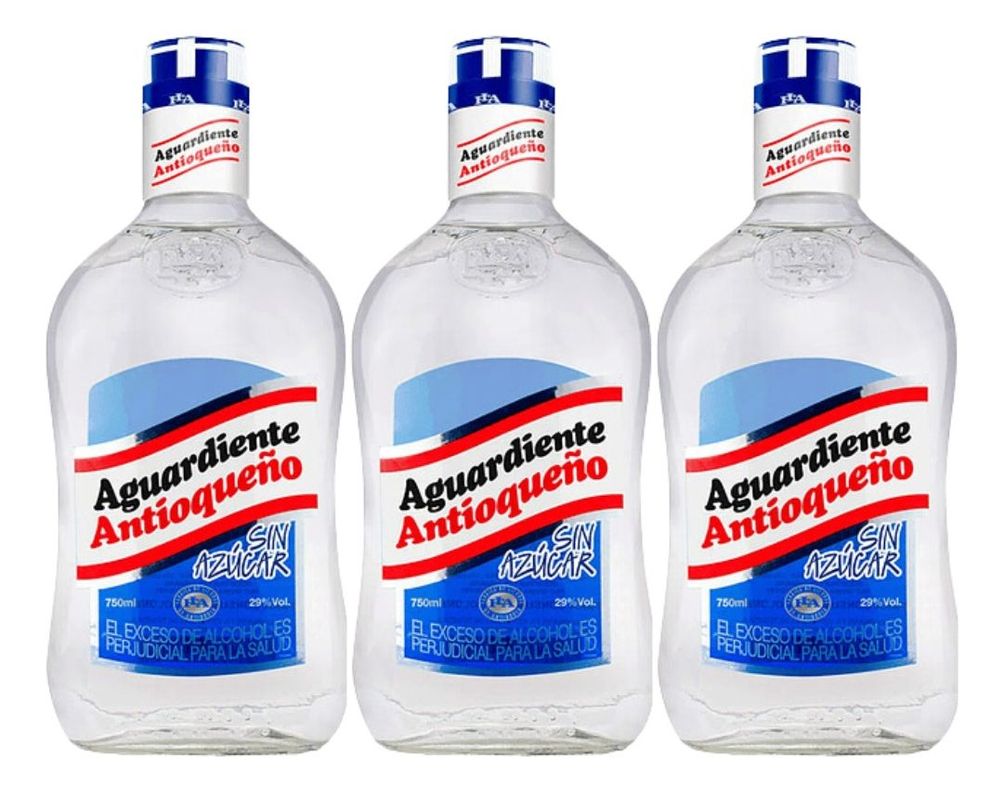 AGUARDIENTE ANTIOQUEÑO 750 ML PACK 3-0