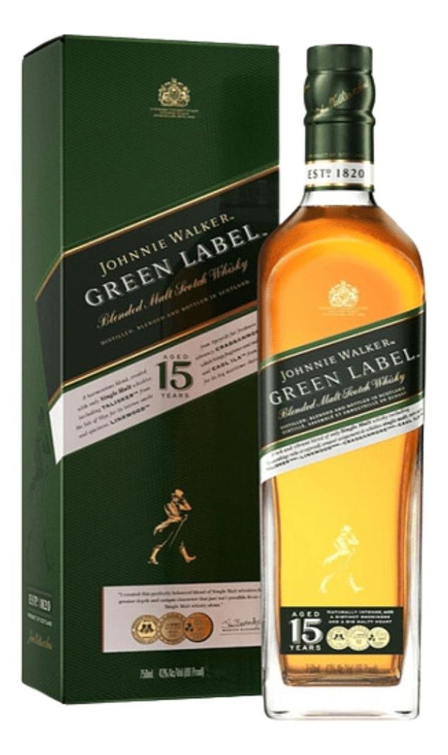 WHISKY JOHNNIE WALKER GREEN LABEL 750 ML-0