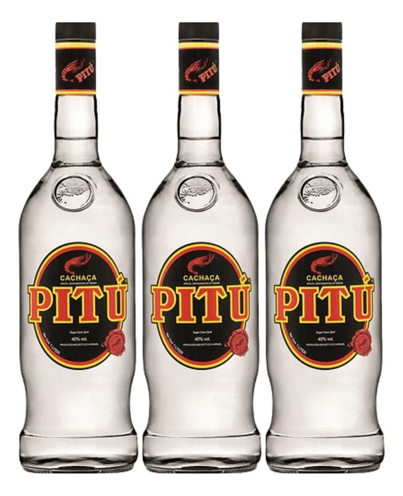 AGUARDIENTE CACHAZA PITU 1 LT PACK 3-0