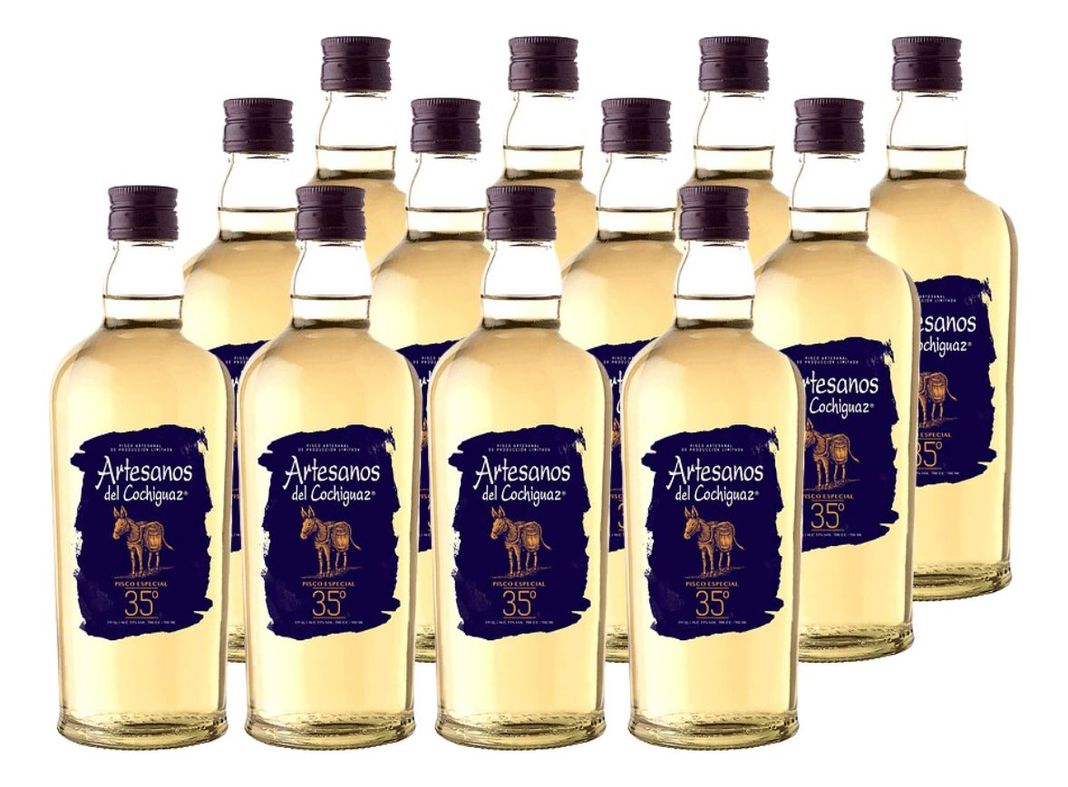 PISCO ARTESANOS 35° 700 ML PACK 12-0