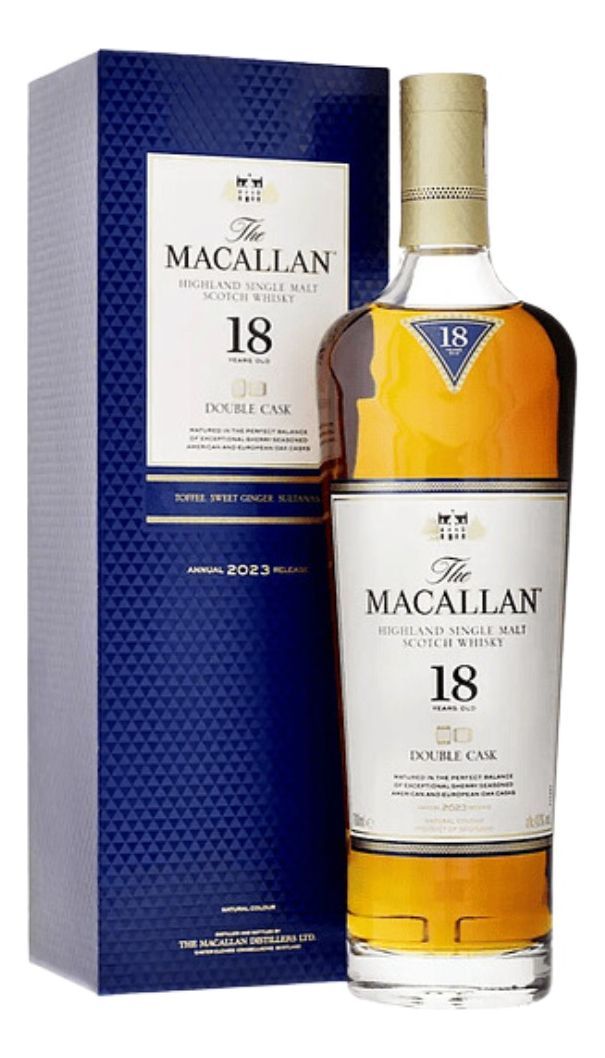 WHISKY THE MACALLAN DOUBLE CASK 18 AÑOS 700 ML-0