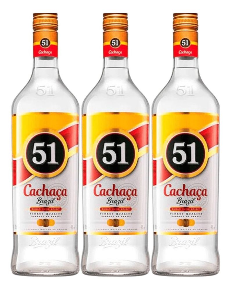 AGUARDIENTE CACHAZA 51 1 LT PACK 3-0
