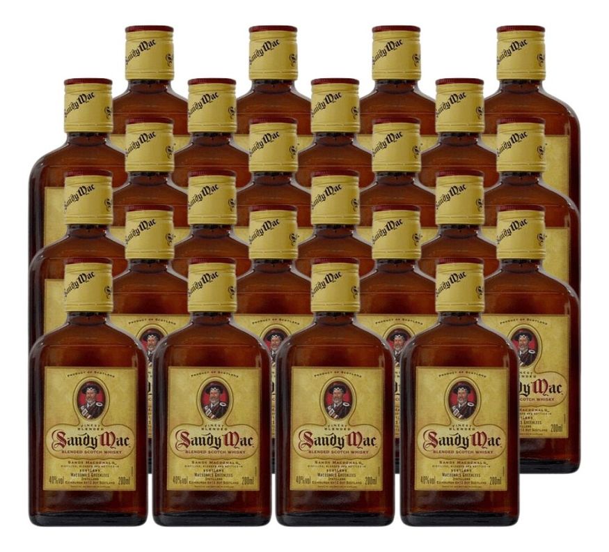 WHISKY SANDY MAC PETACA 200 ML PACK 24-0