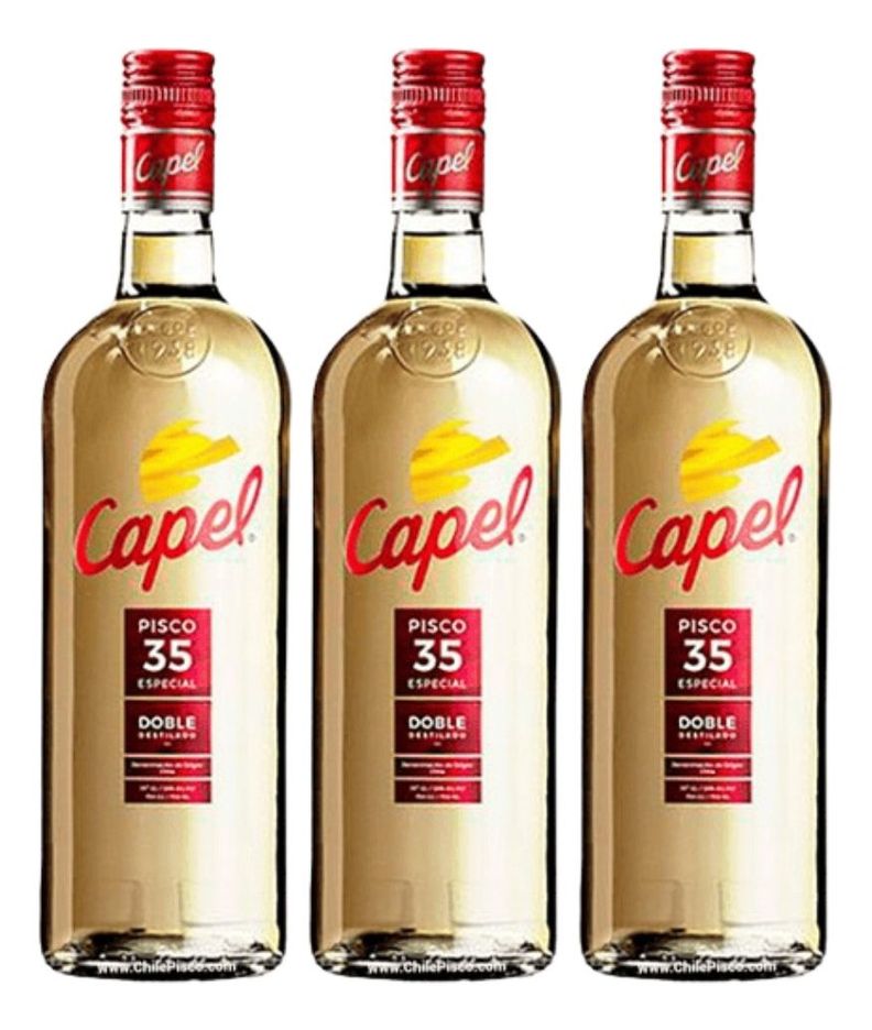 PISCO CAPEL 2D 700 ML PACK 3-0