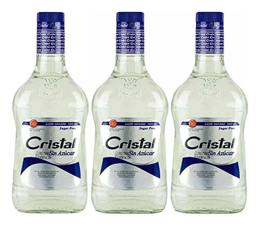 AGUARDIENTE CRISTAL SIN AZUCAR 700 ML PACK 3-0