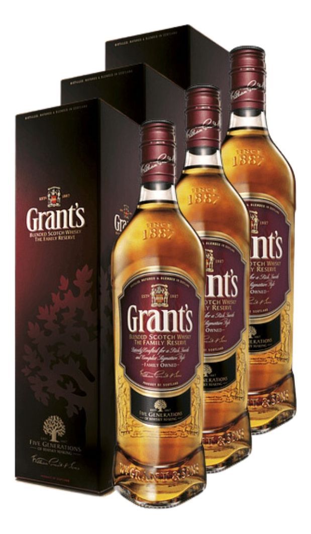 WHISKY GRANTS 40º 750 ML PACK 3-0
