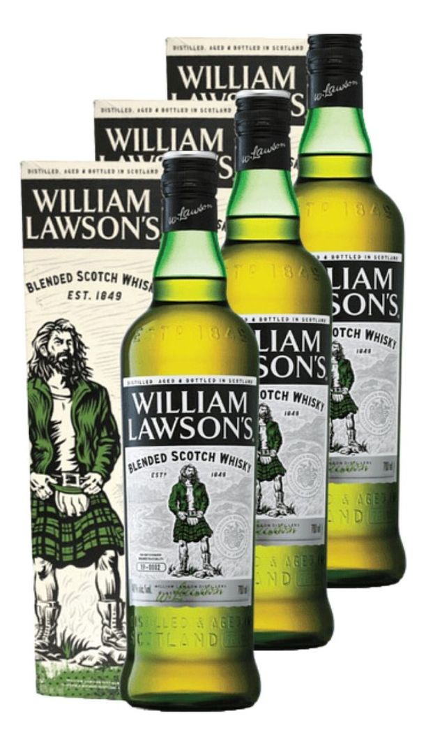 WHISKY WILLIAM LAWSONS 750 ML PACK 3-0