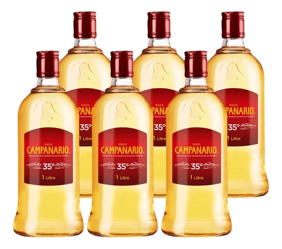 PISCO CAMPANARIO 1 L PACK 6-0
