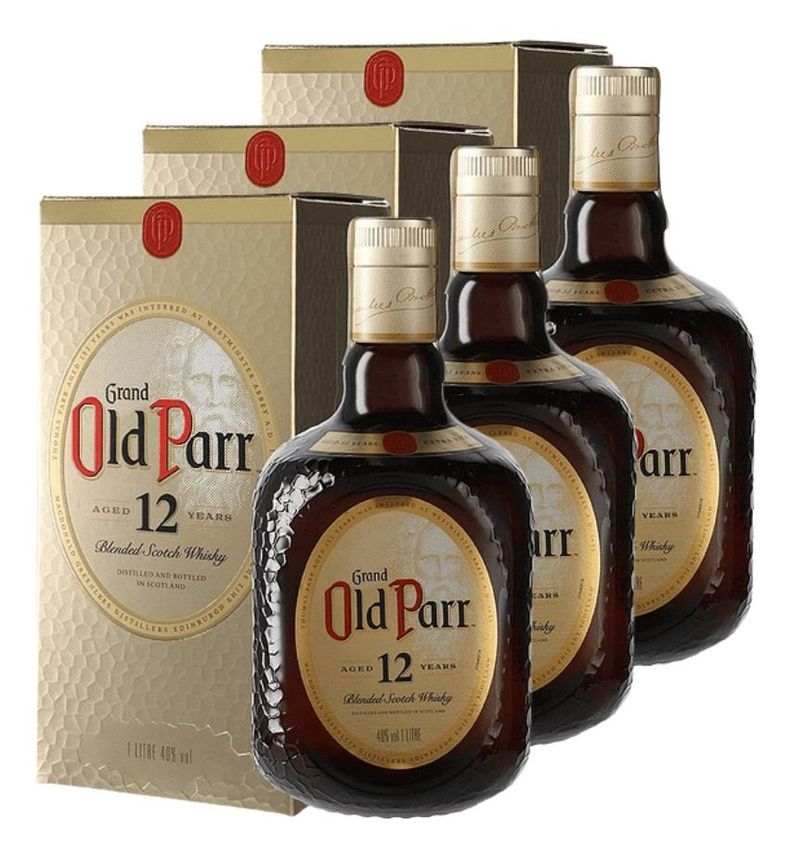 WHISKY OLD PARR 750 ML PACK 3-0