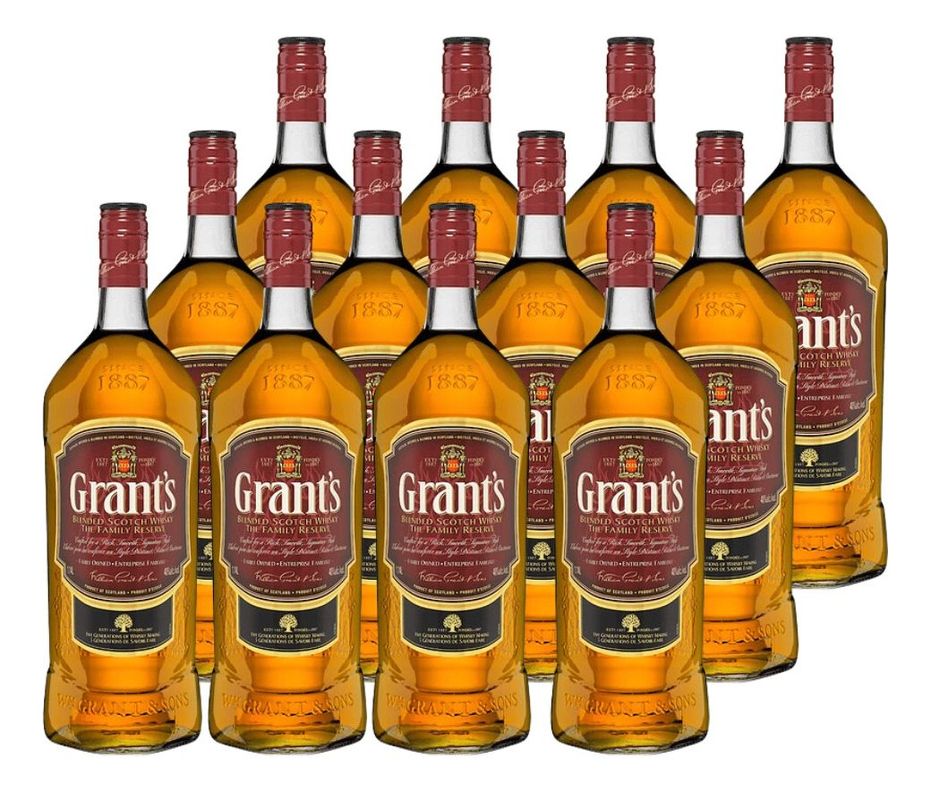 WHISKY GRANTS 40° 1.0 LT PACK 12-0
