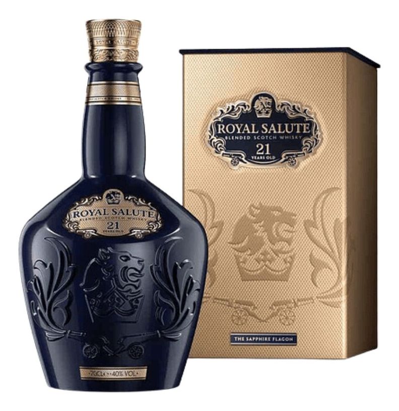 WHISKY ROYAL SALUTE. 21 AÑOS THE SIGNATURE BLEND 700 ML-0