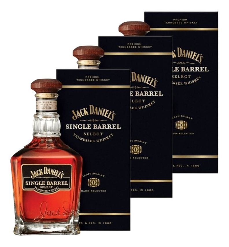 WHISKY JACK DANIELS SINGLE BARREL 750 ML PACK 3-0