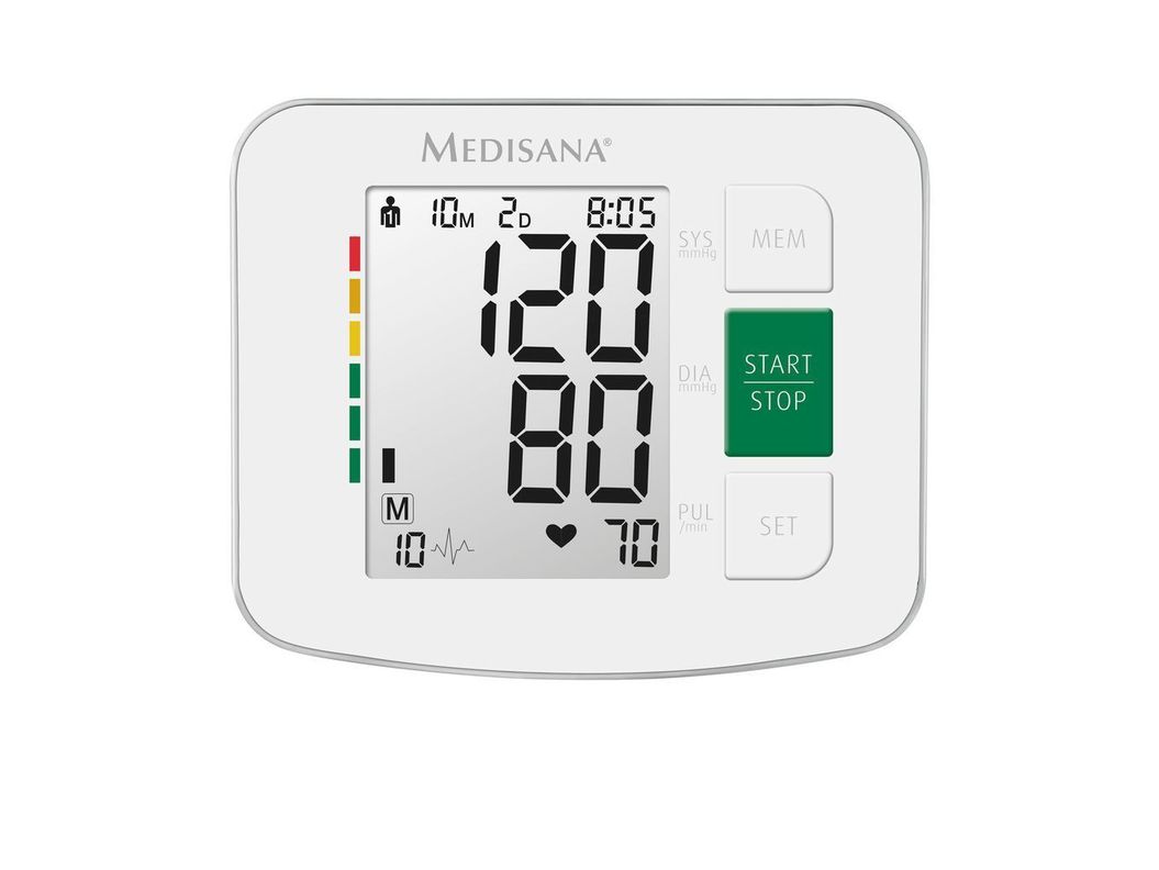 Tensiómetro de Brazo Monitor presion arterial Medisana Blanco BU 512-1