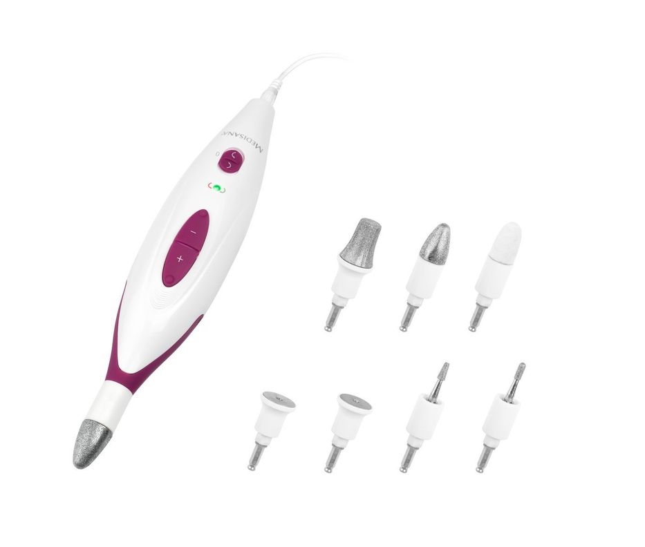 Aparato de manicura y pedicura electrico blanco medisana MP815-3