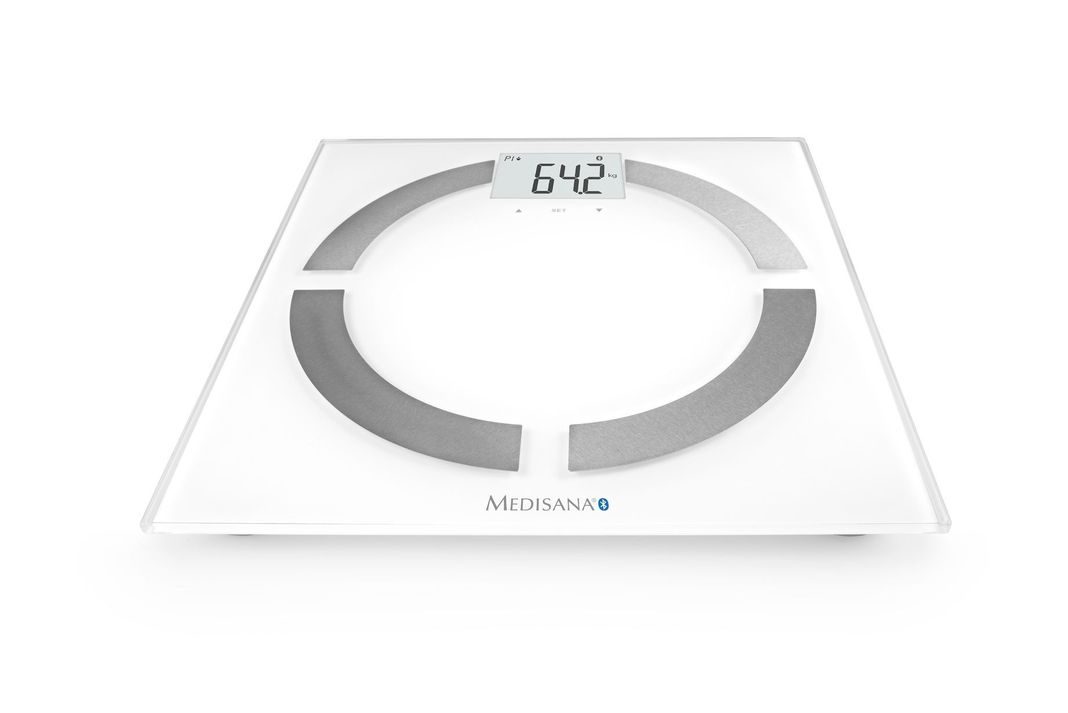 Báscula Pesa con análisis corporal y Bluetooth Connect Medisana Blanco-1